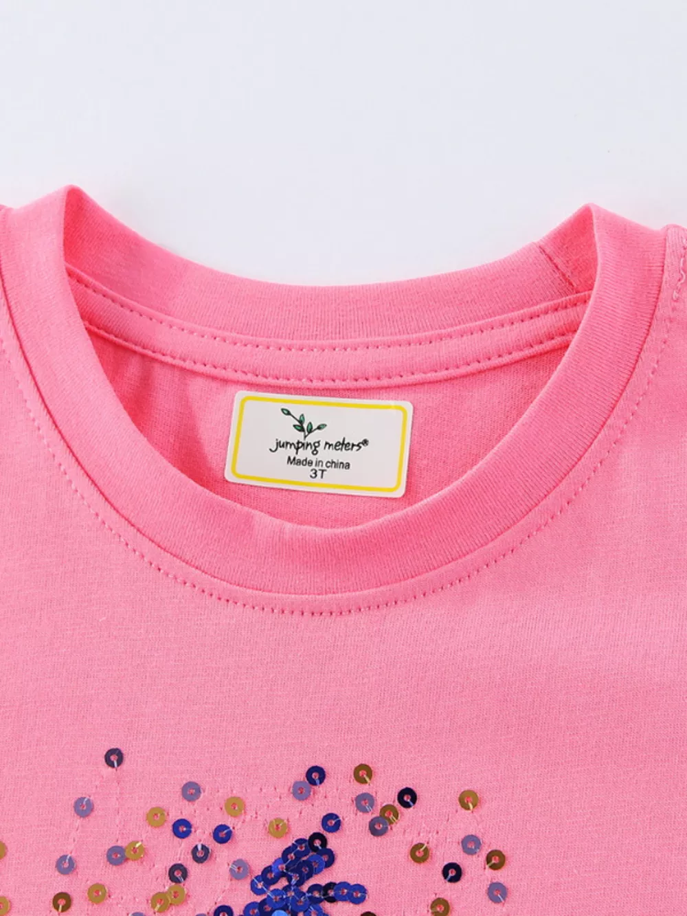 Children's Star Sequin Round Neck Tee, image 4