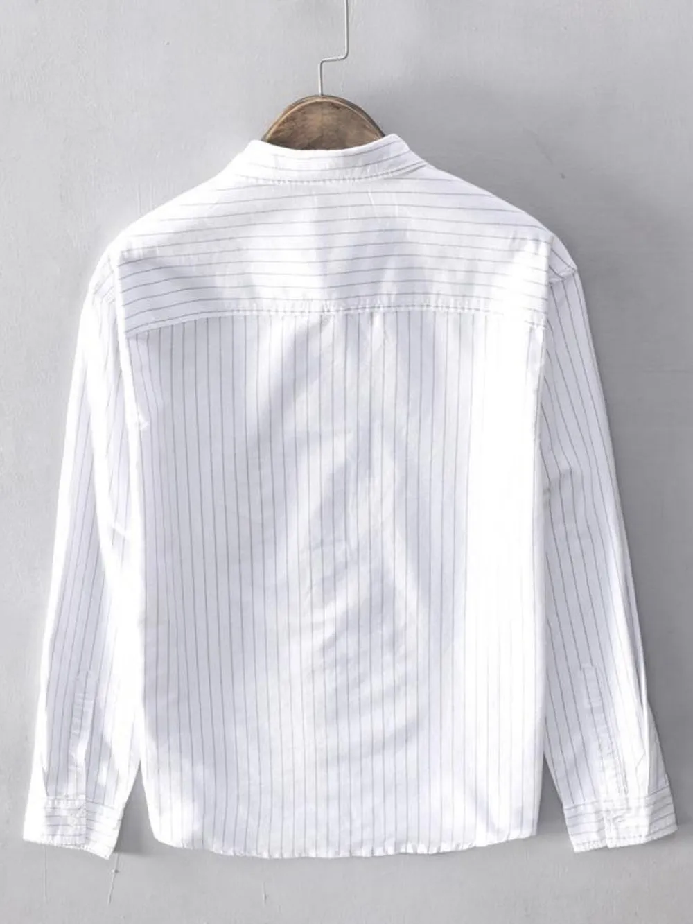 Men's Plus Size Button Up Long Sleeve Shirt, image 3