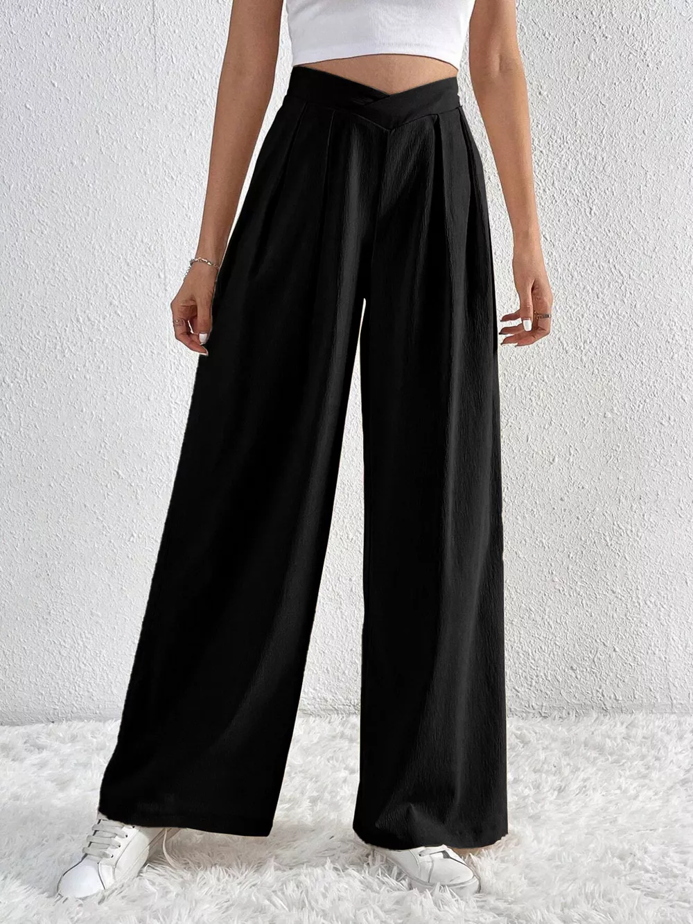 Pleated Wide Leg Pants, image 5