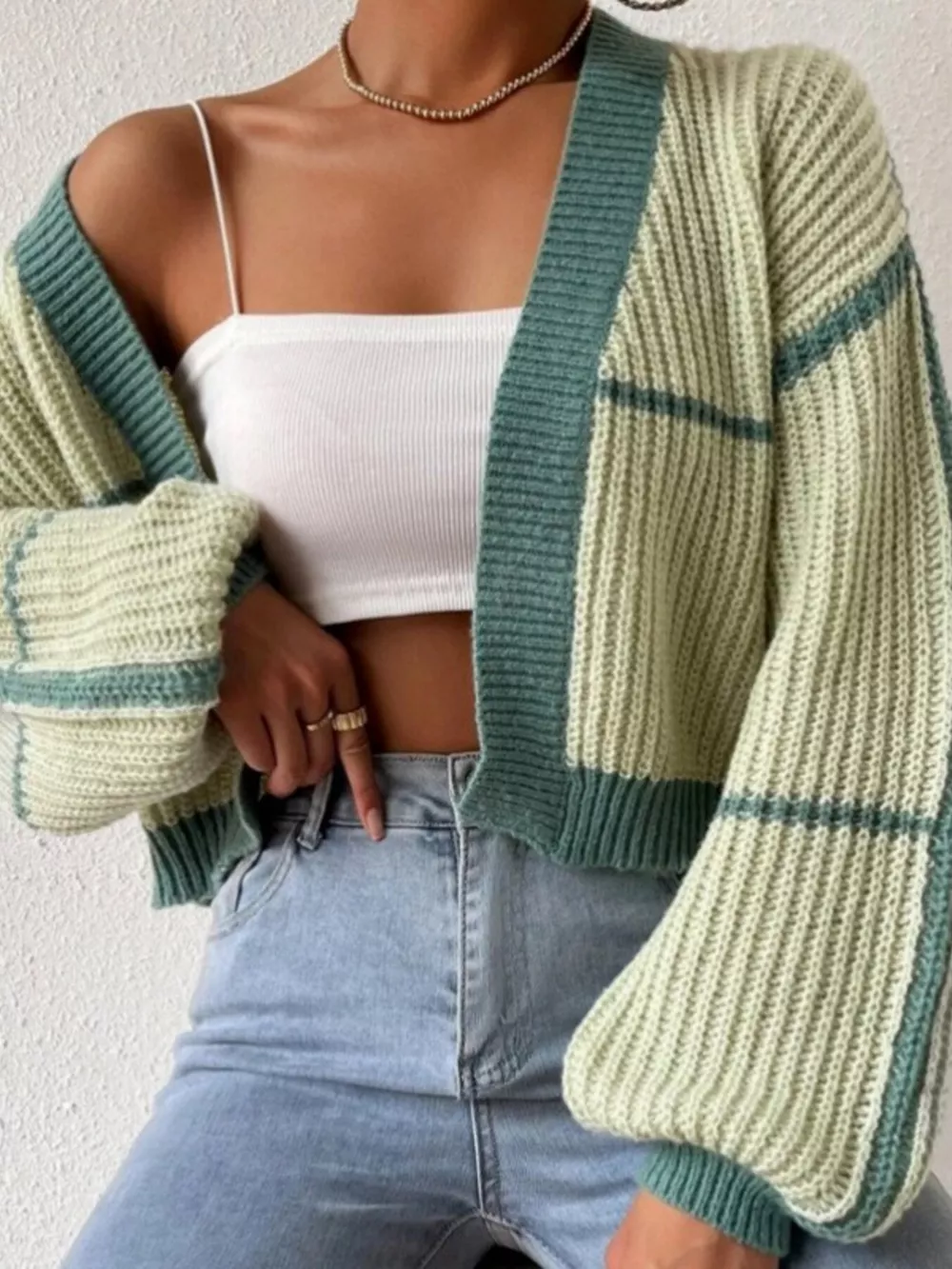 Open Front Long Sleeve Cardigan, image 9