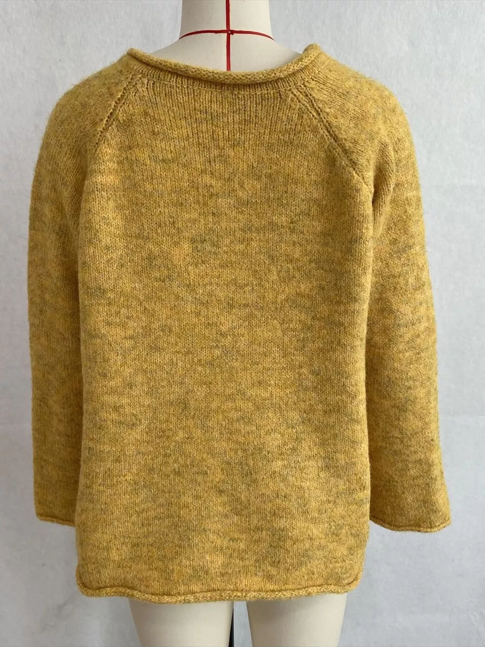 Chic V-Neck Sweater with Polka Dot Ribbon Tie, image 26