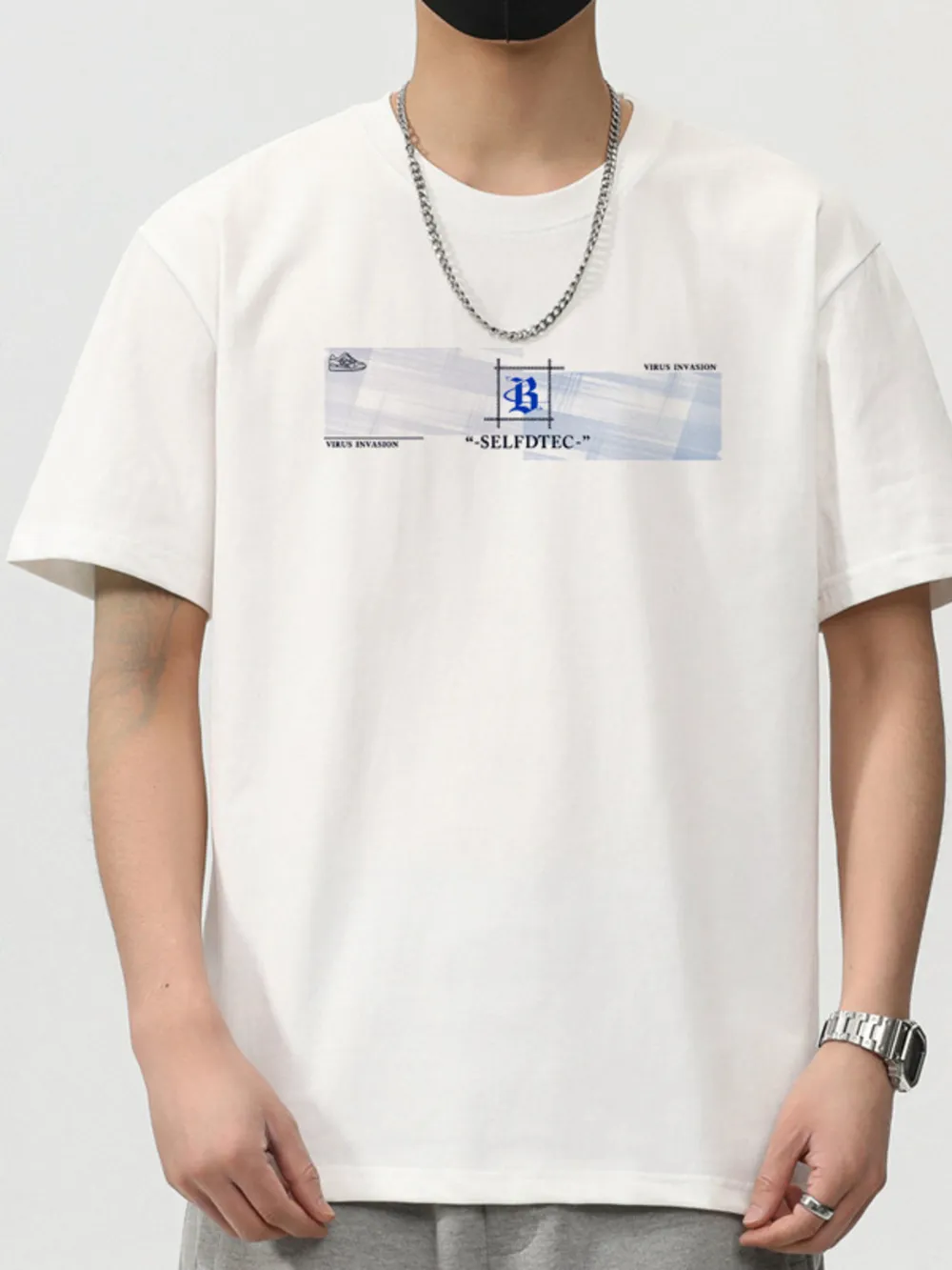 Men's Plus Size Casual Graphic Short Sleeve T-Shirt, image 5
