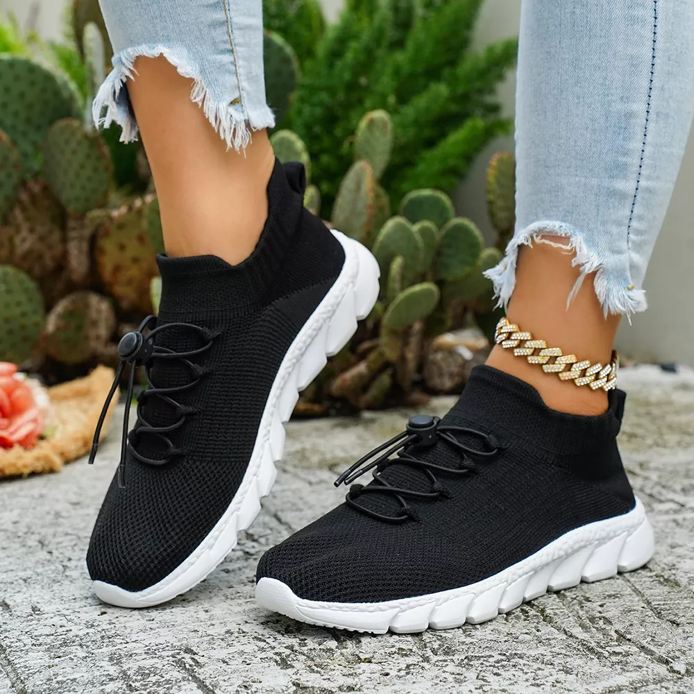 Round Toe Lace Up Sneakers, image 3