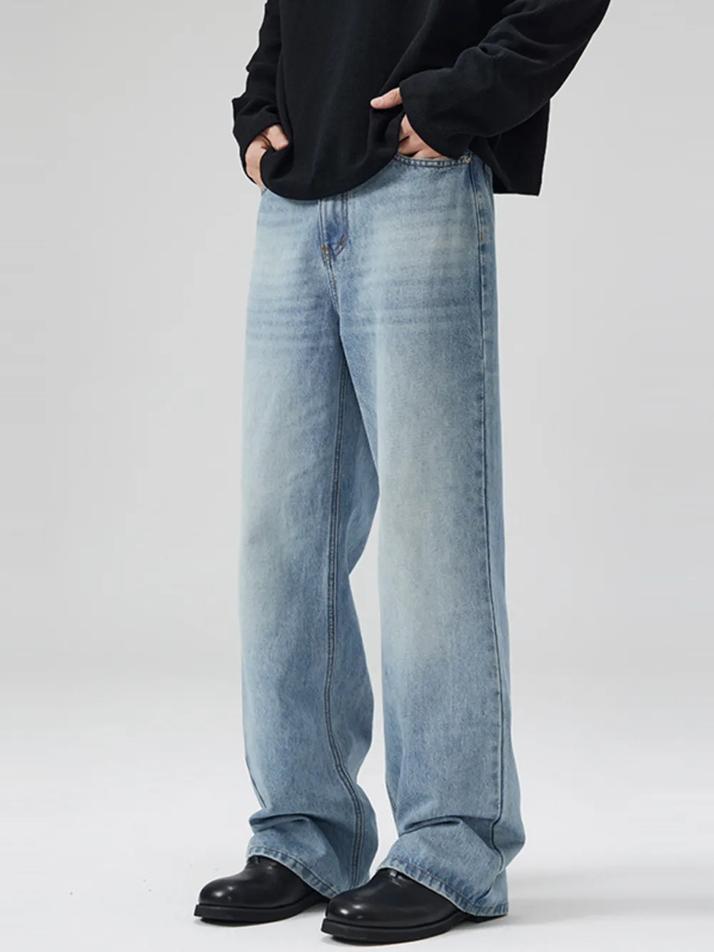 Men's Full Size Wide Leg Jeans Plus Size, image 3