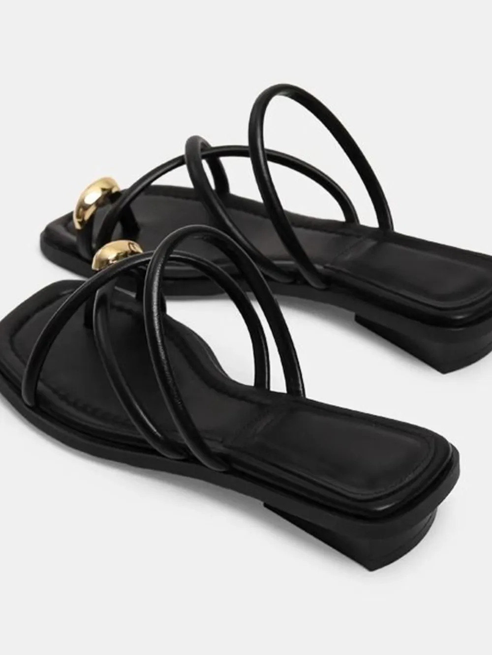 Crisscross Strap Flat Sandals, image 3