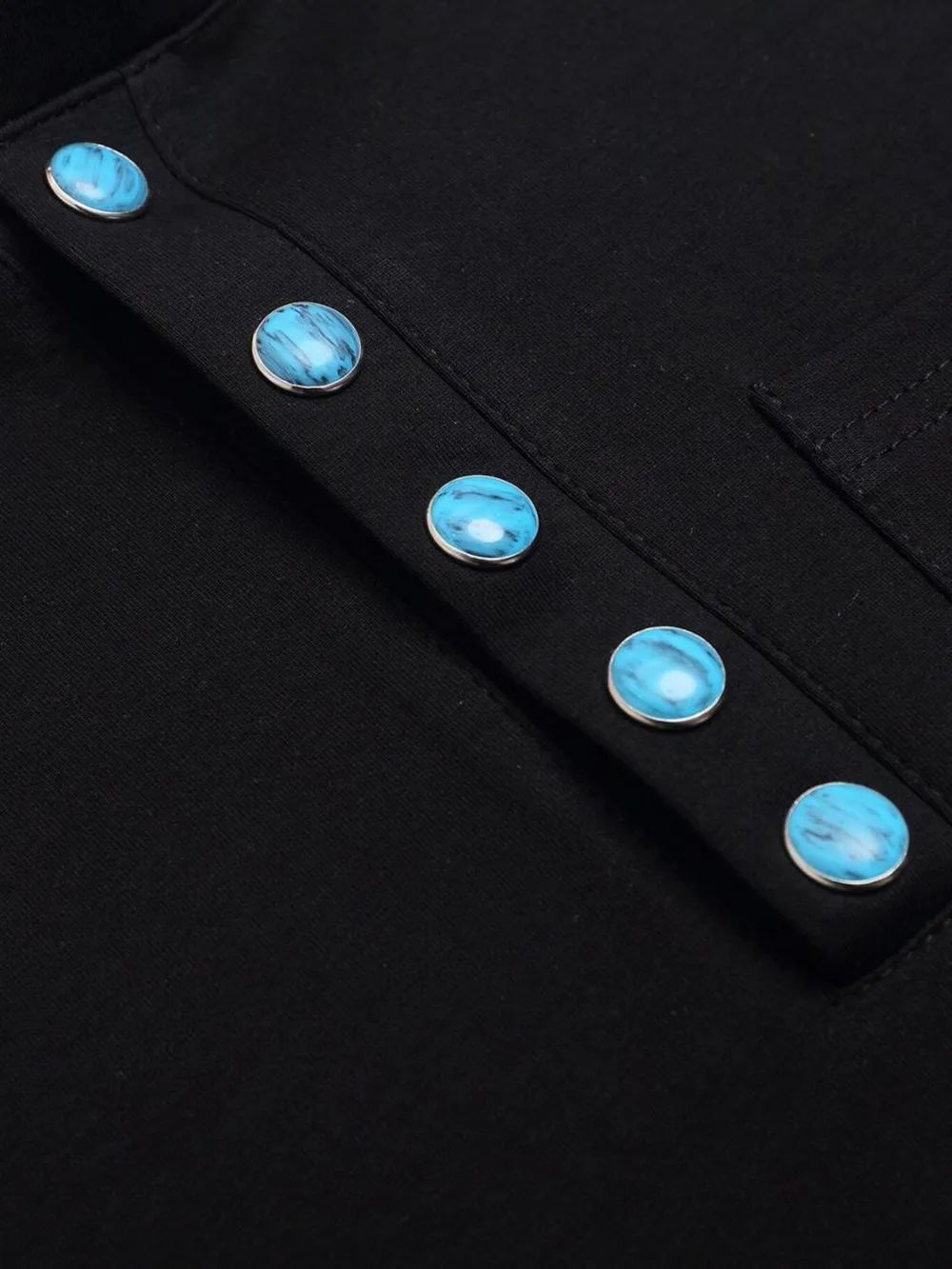 Men's Half Button Short Sleeve Henley T-Shirt, image 9