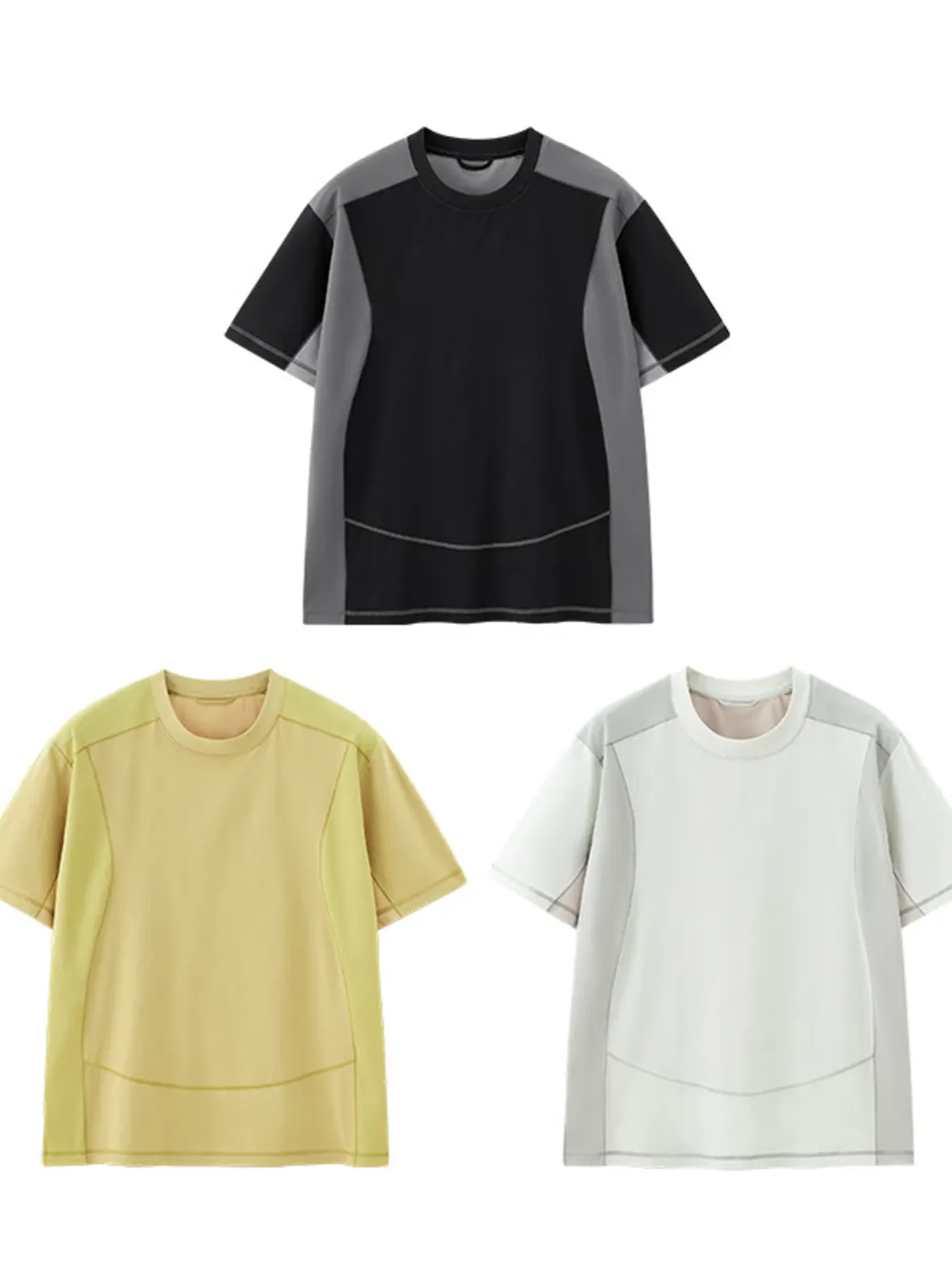 Men's Contrast Stitching Relaxed Fit T-Shirt, image 13