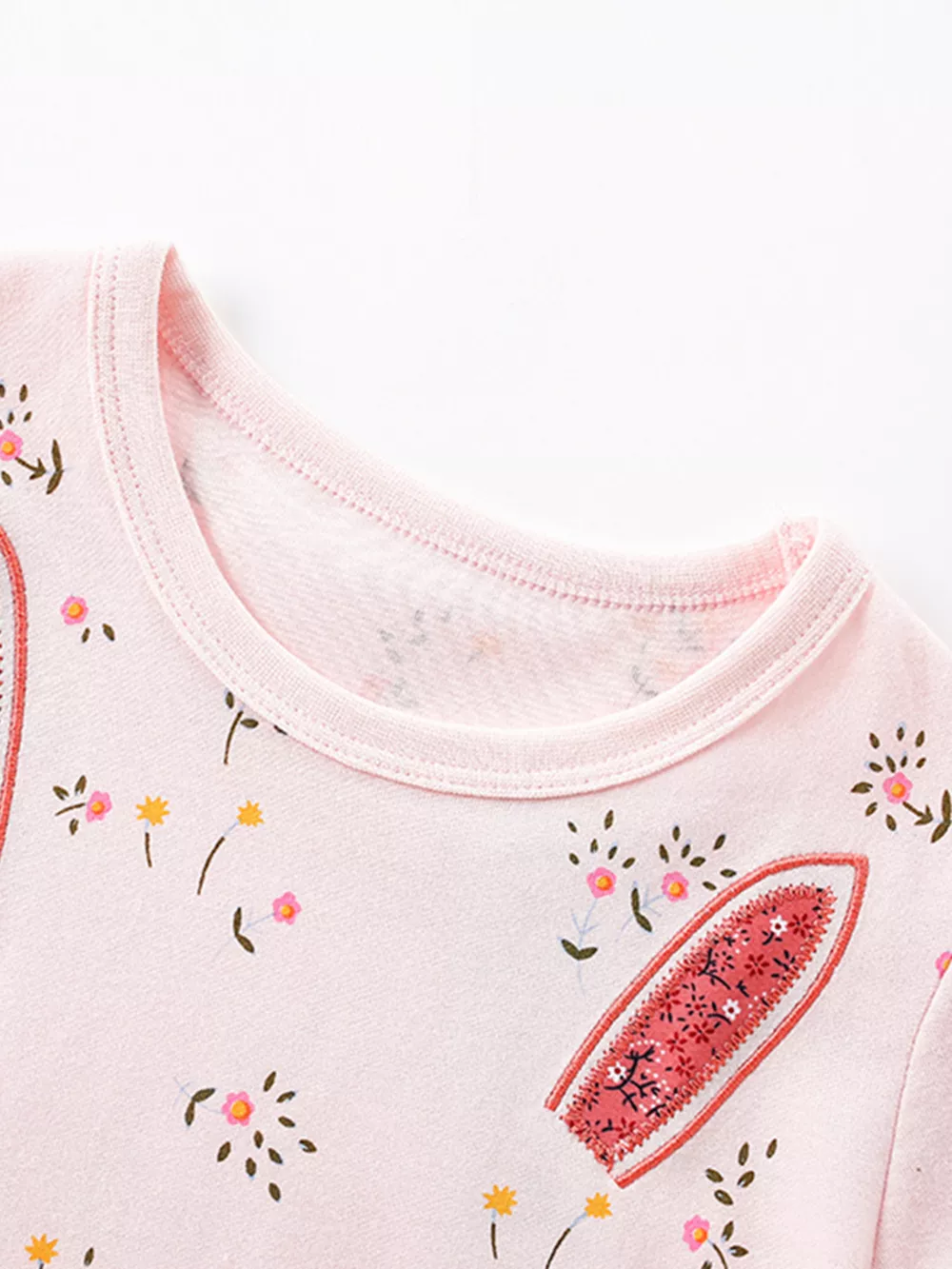 Children's Bunny Floral Print Tulle Dress, image 2