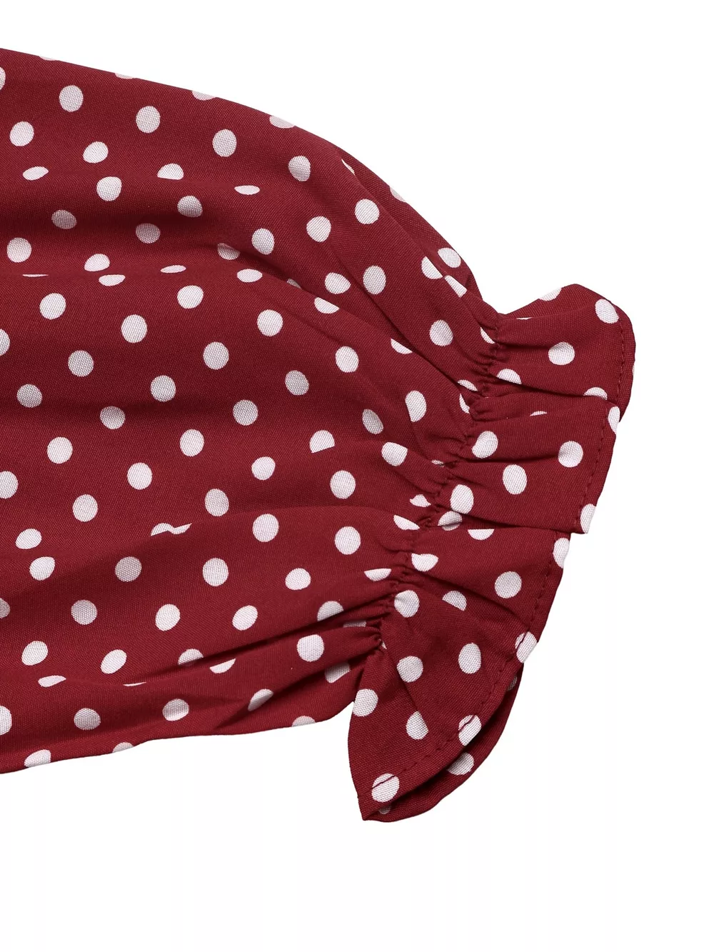 Square Neck Polka Dot Long Sleeve Maxi Dress, image 11