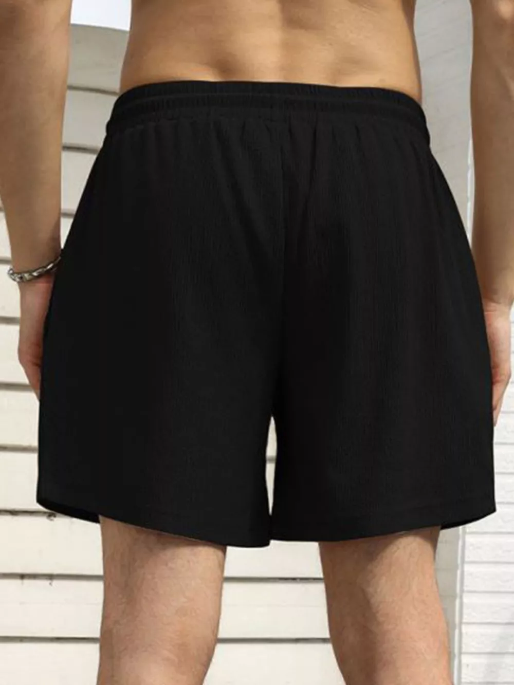 Men's Drawstring Shorts with Pockets, image 3