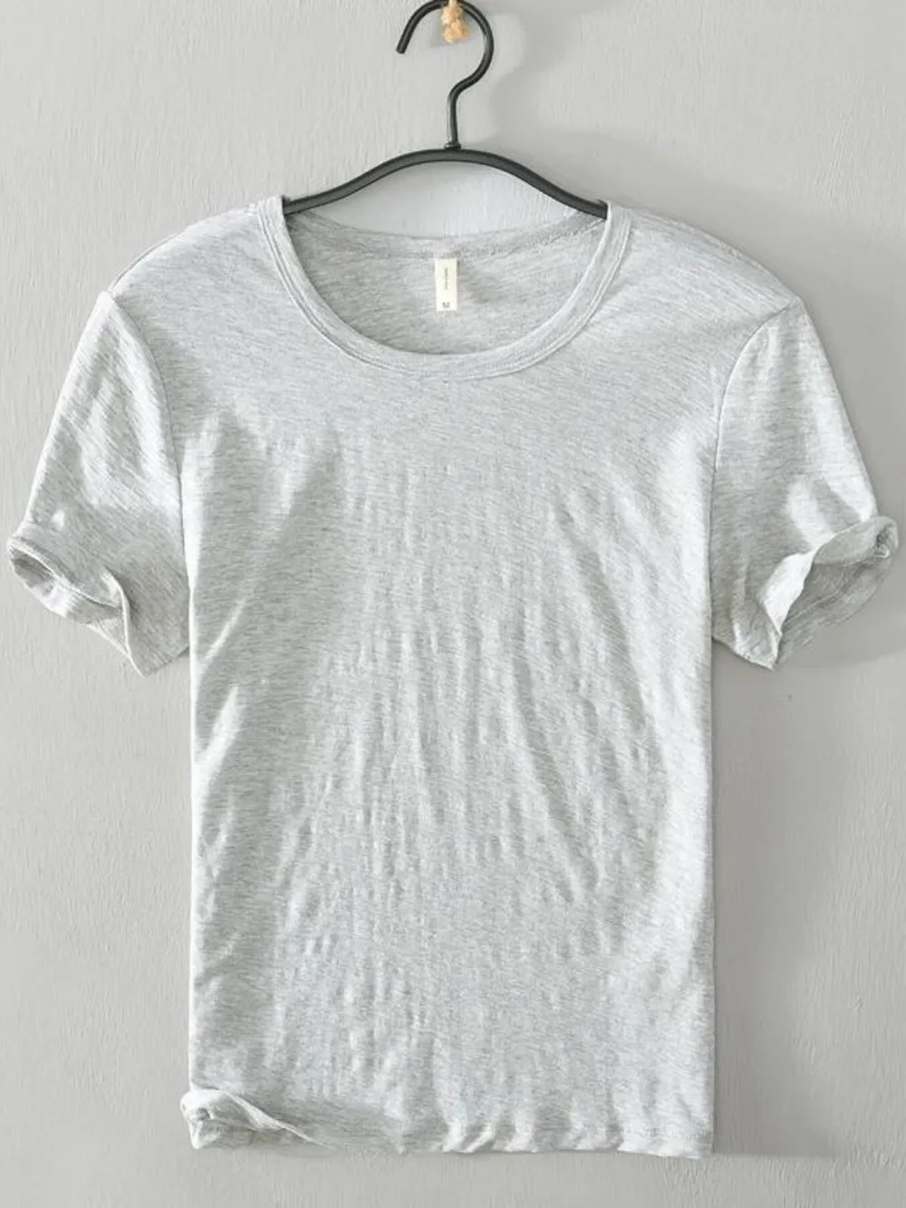 Men's Plus Size Basic Style Round Neck Short Sleeve T-Shirt, image 6