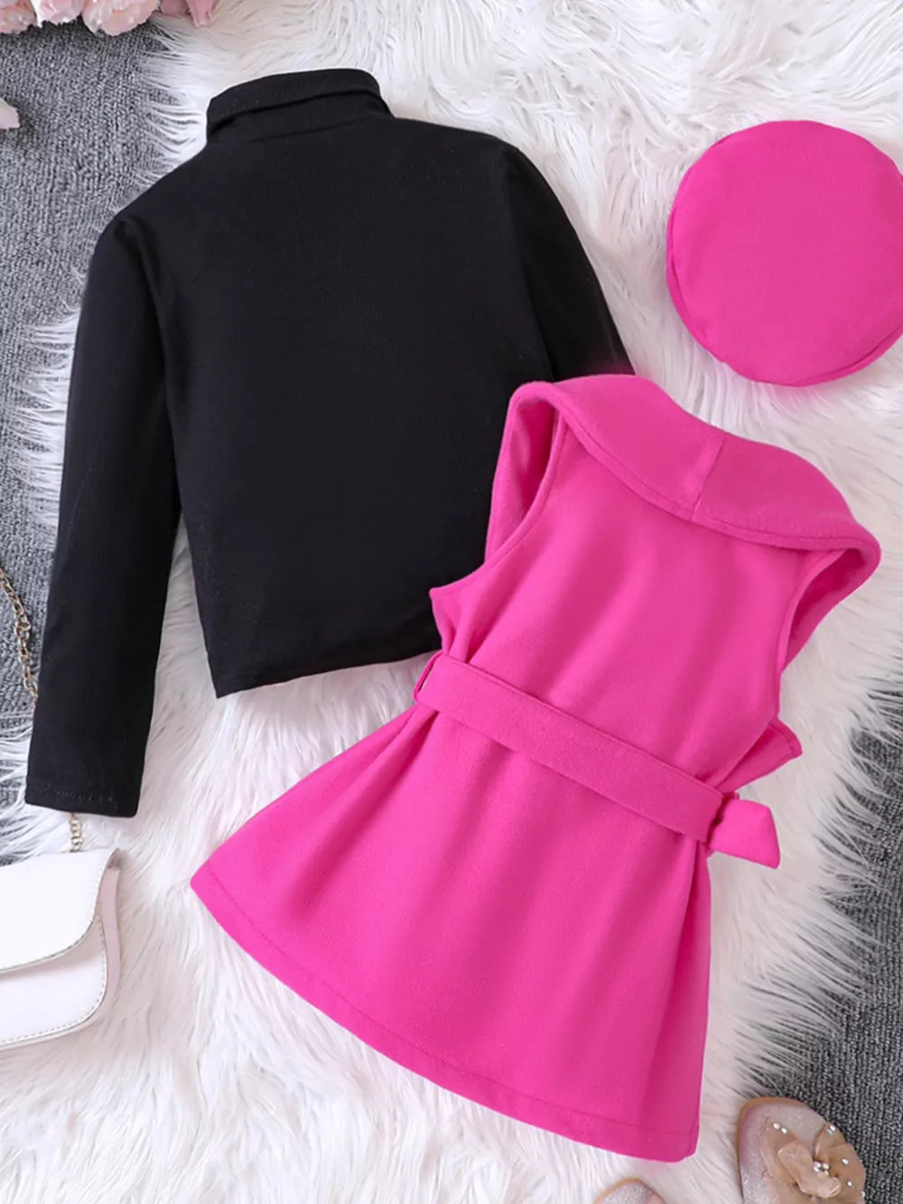 Children's Vest & Top & Beret 3-Piece Set, image 2