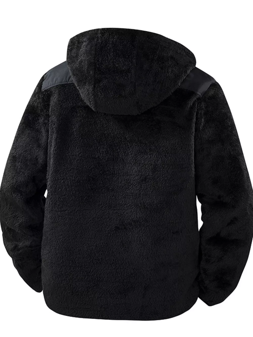 Men's Zip Up Fleece Hooded Jacket, image 5