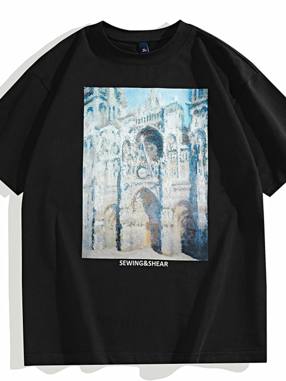 Men's Plus Size Graphic Round Neck Short Sleeve T-Shirt