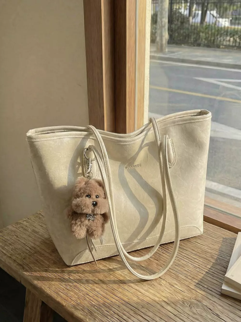 Teddy Bear Charm Tote Bag, image 2