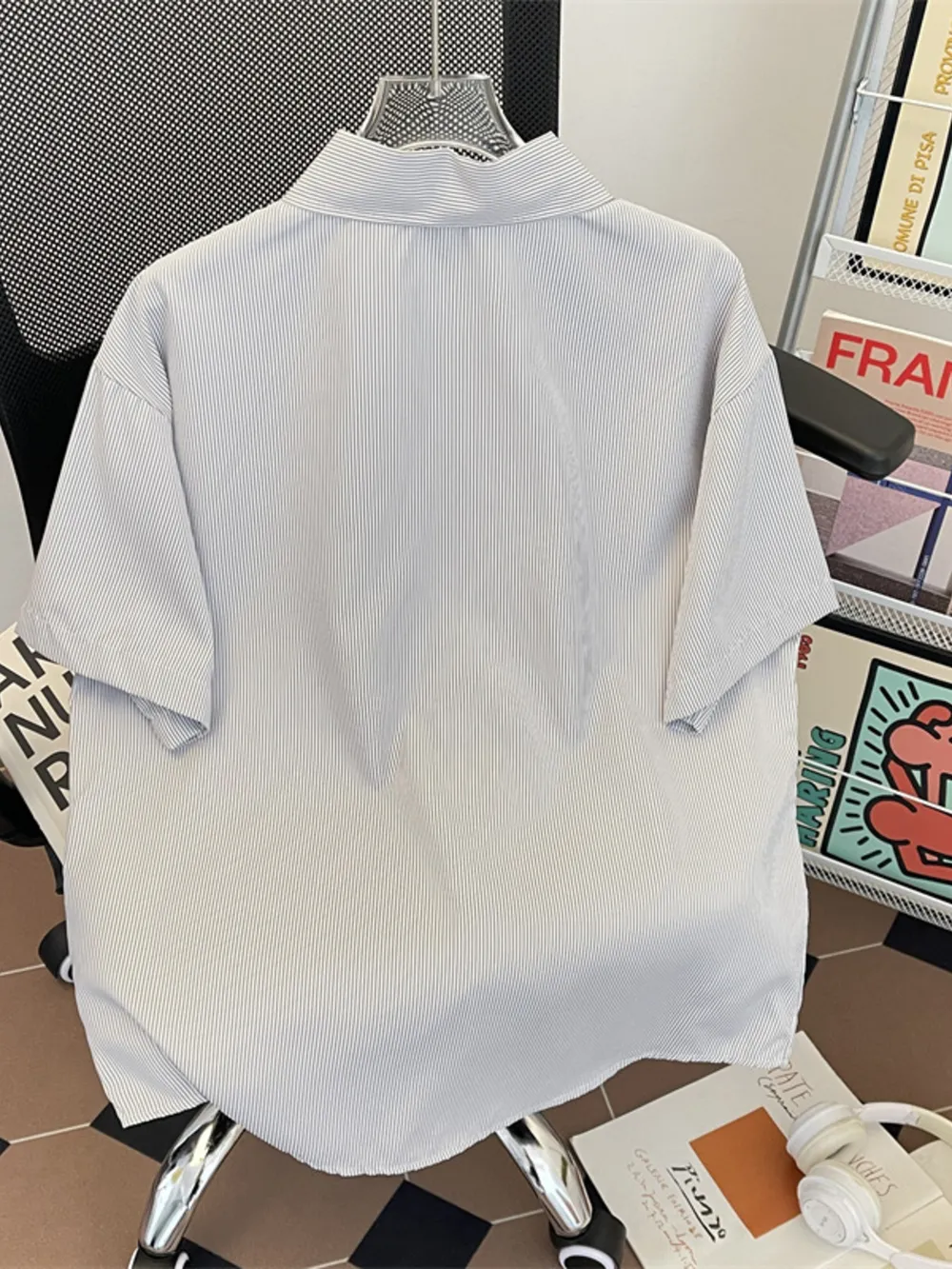 Men's Plus Size Button Up Short Sleeve Shirt, image 6
