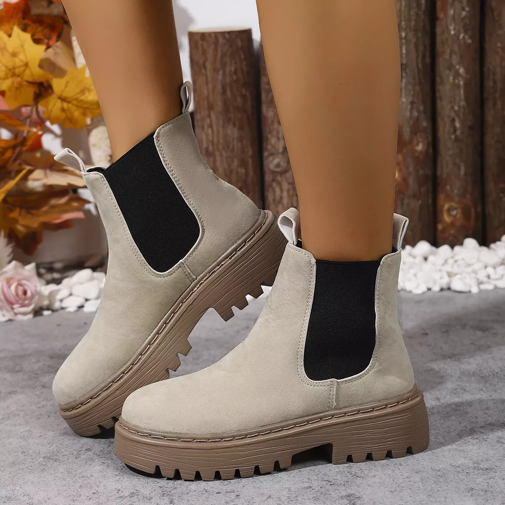 Round Toe Platform Boots, image 10