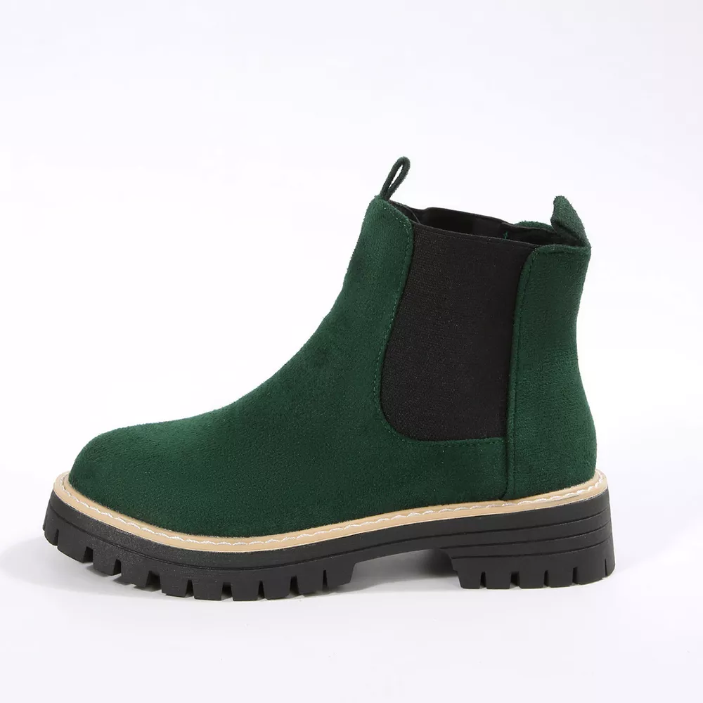Round Toe Block Heels Boots, image 19
