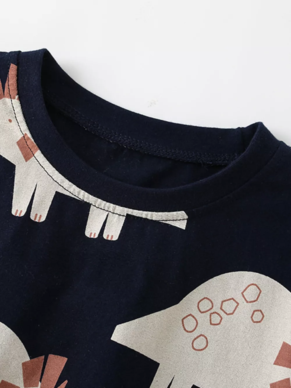 Children's Dinosaur Print Round Neck Tee and Shorts Set, image 5