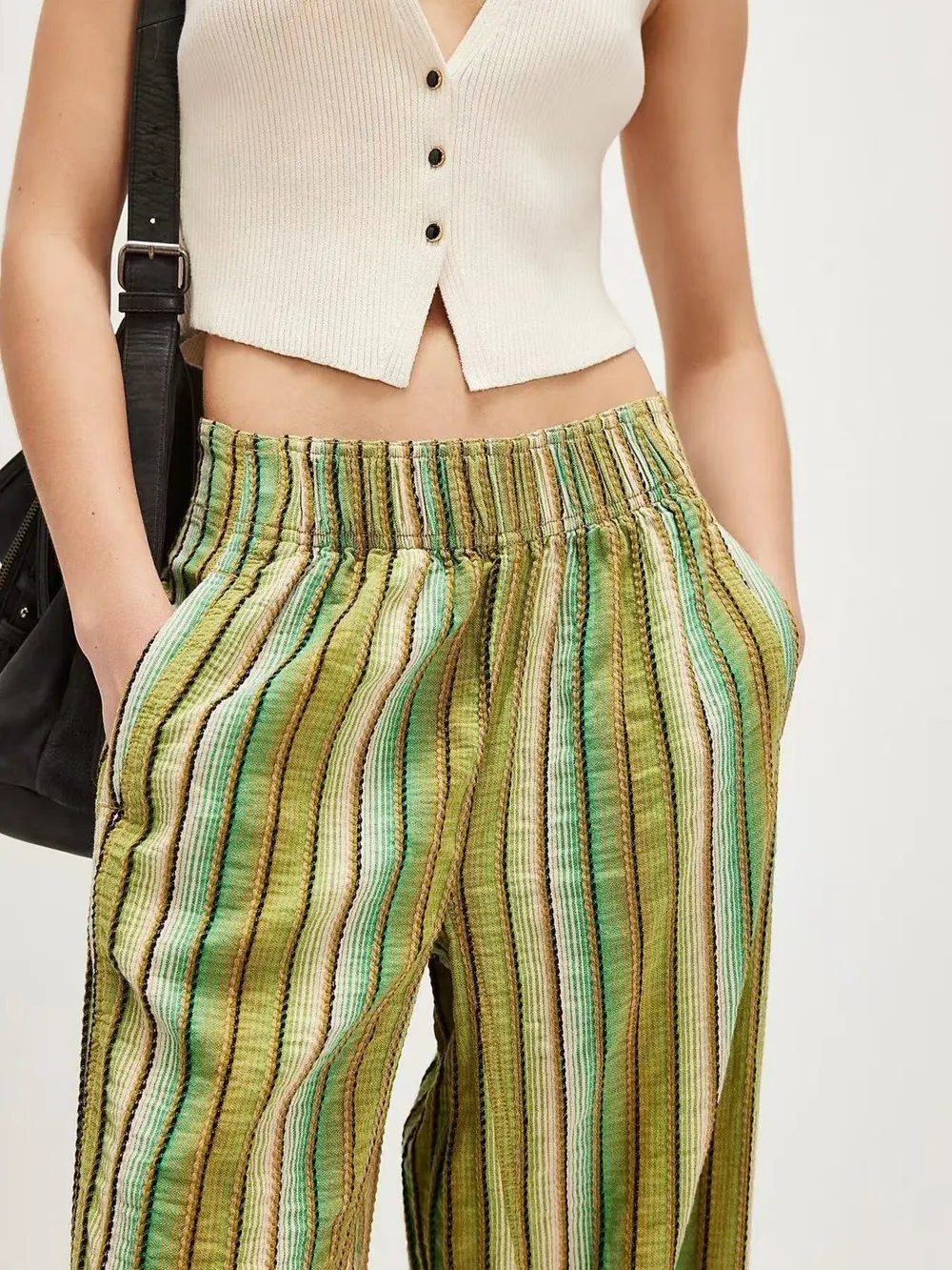 Striped Wide Leg Pants, image 12