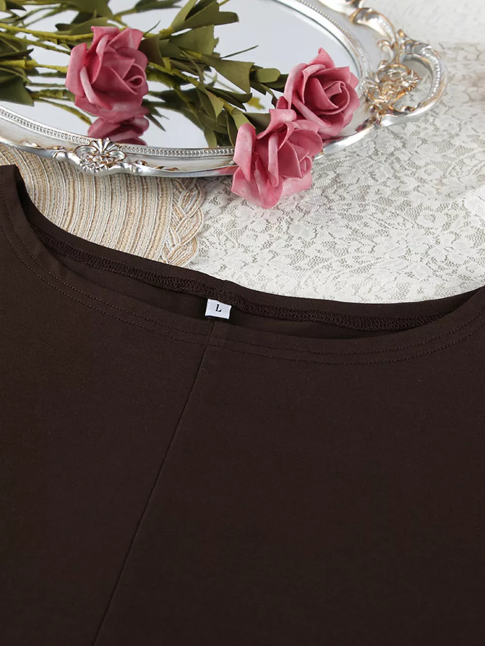 Oversized Long Sleeve Top and Shorts Lounge Set, image 15