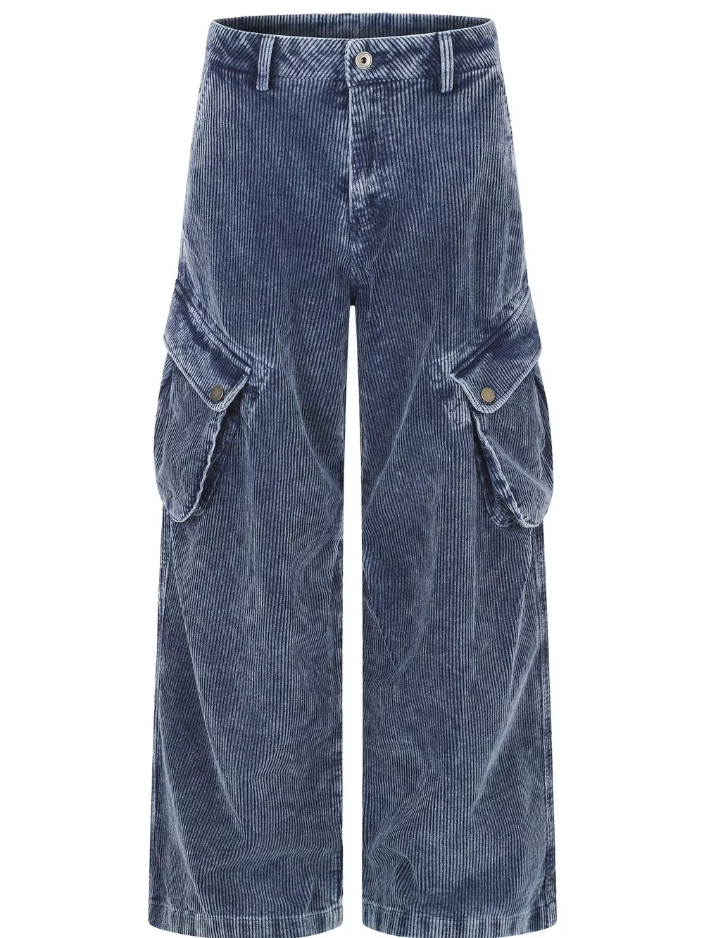 Men's High-Waisted Corduroy Cargo Pants, image 4