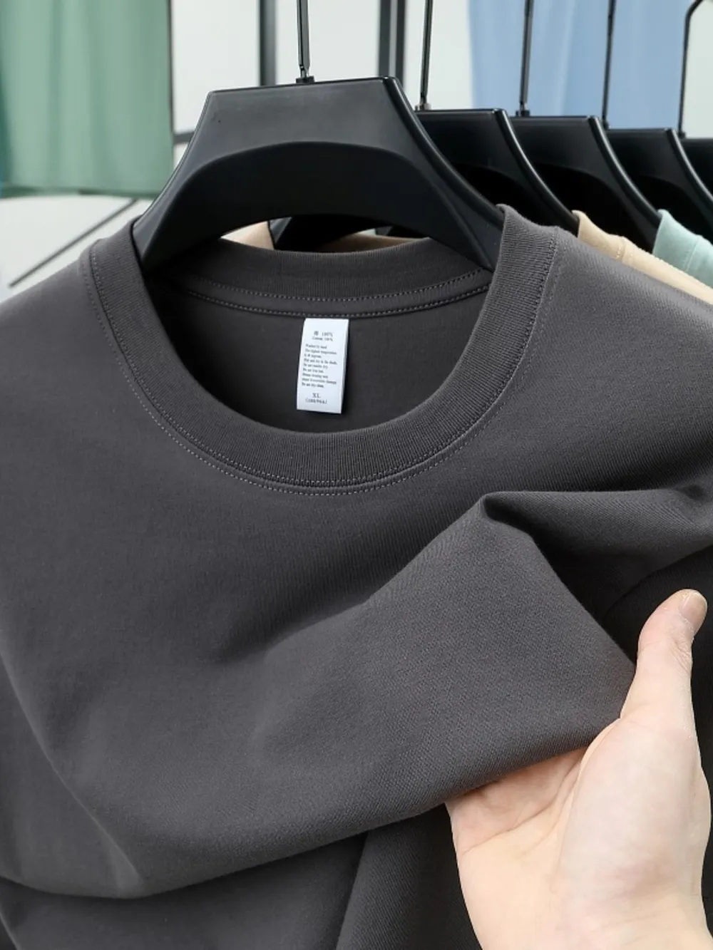 Men's Plus Size Round Neck Short Sleeve T-Shirt, image 12