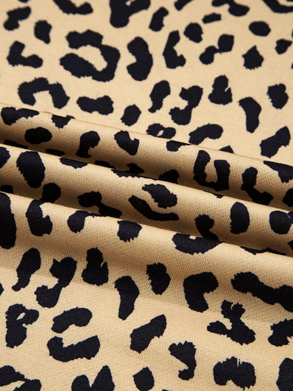 Stripe Color Block Patchwork Leopard Casual Sweatshirt with Slits, image 10