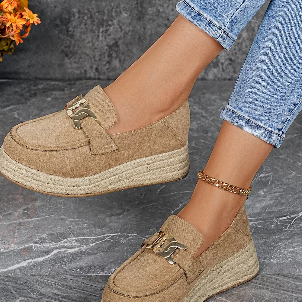 Round Toe Platform Slip-Ons, image 16