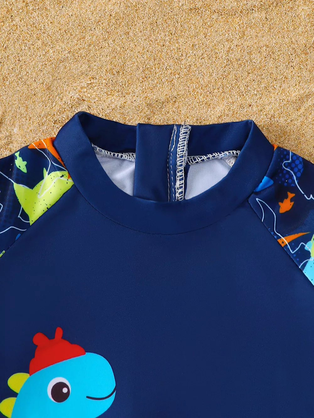 Children's Dinosaur Print Long Sleeve Swimsuit, image 2