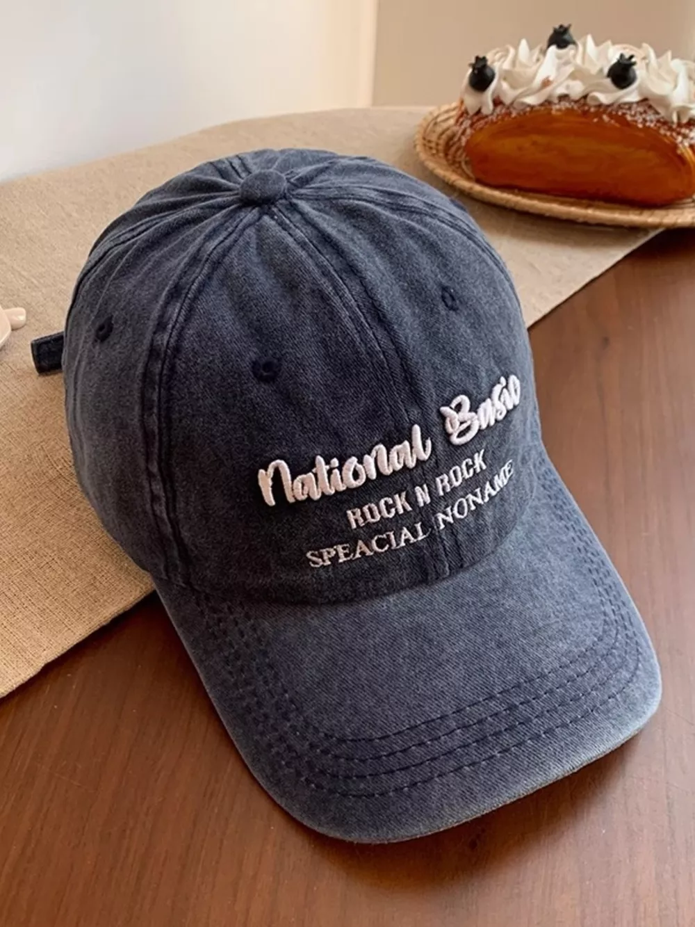 Embroidered Washed Baseball Cap, image 7