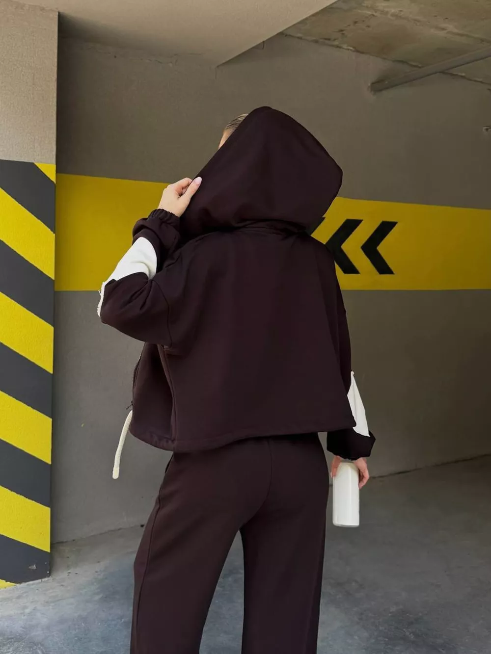 Zip Up Hoodie and Wide-Leg Pants Set, image 17