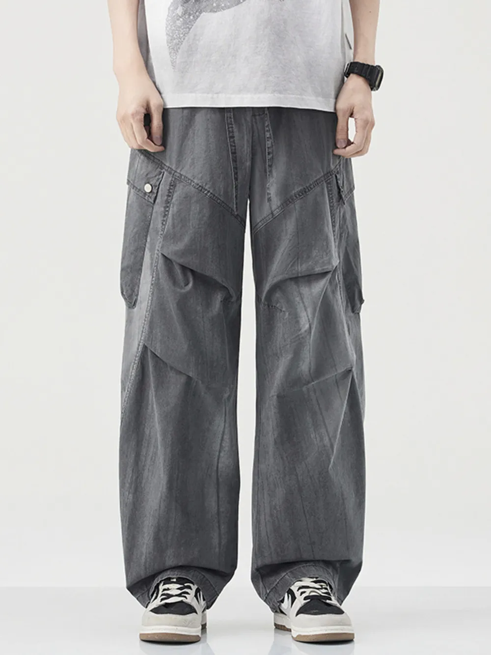 Men's Wide Leg Drawstring Pants
