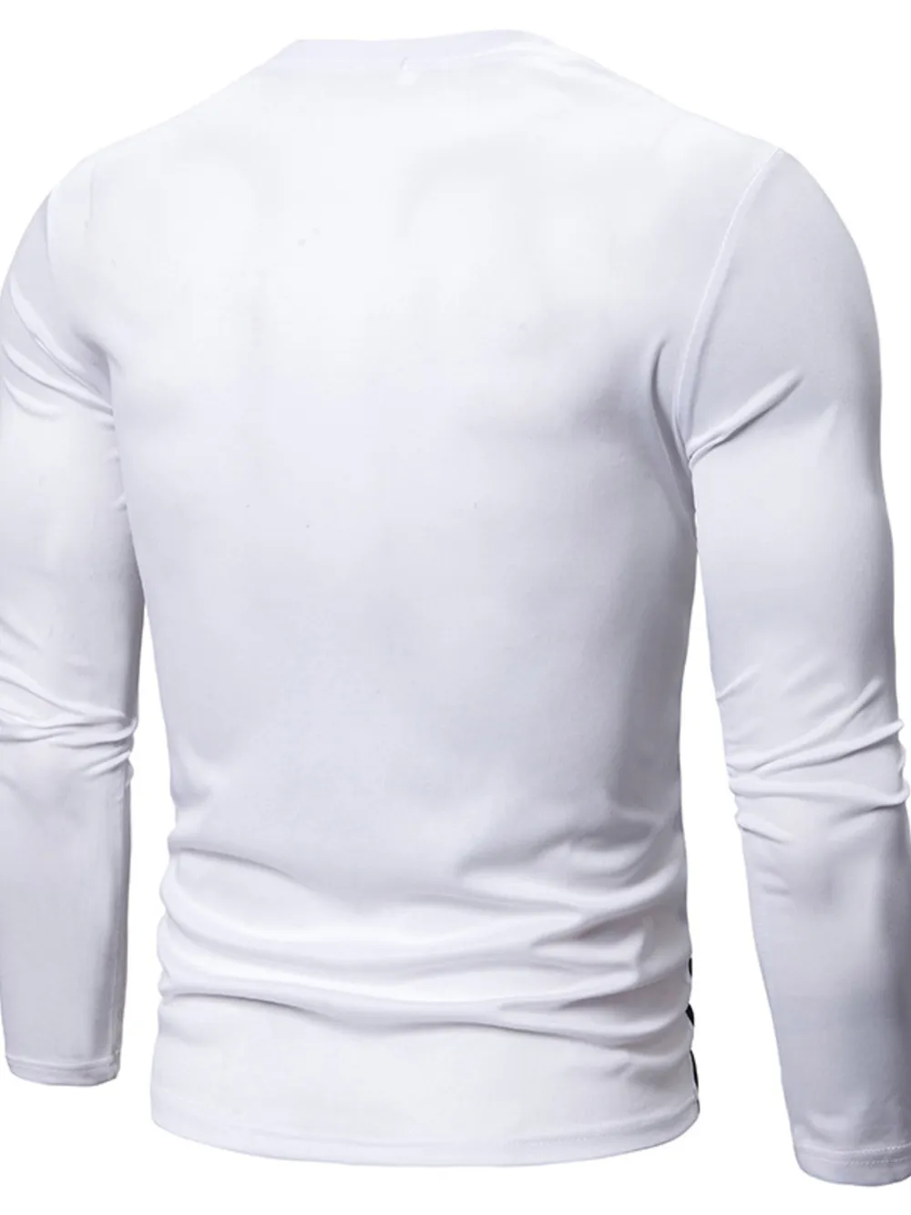 Men's Full Size Color Block Long Sleeve T-Shirt Plus Size, image 12