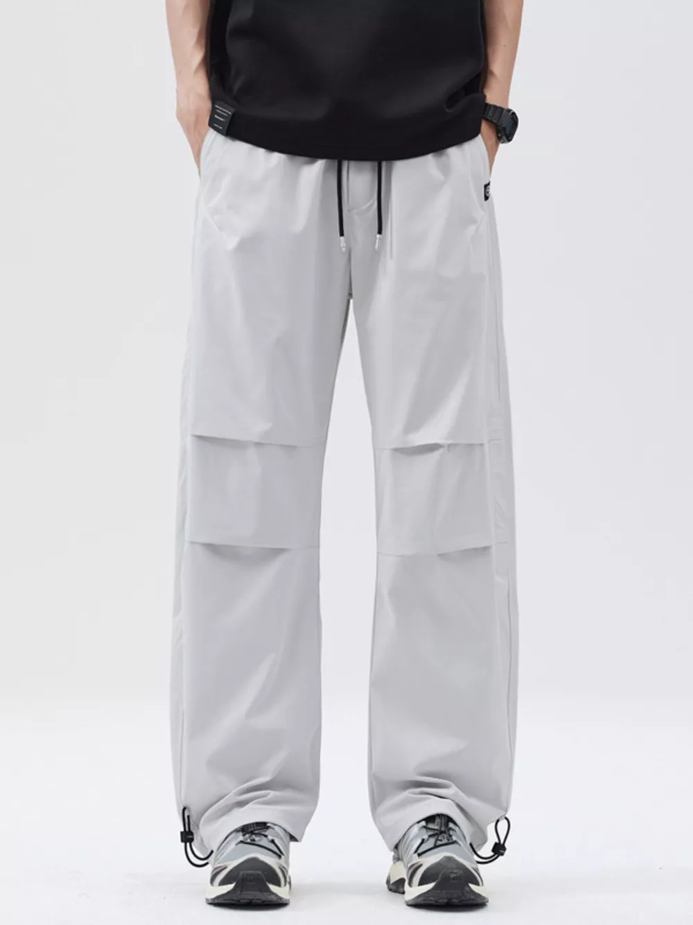 Men's Full Size Relaxed Fit Drawstring Pants Plus Size, image 2