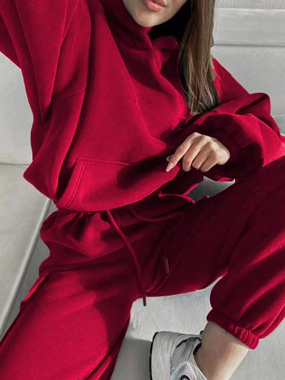 Kangaroo Pocket Hoodie and Joggers Set, image 14