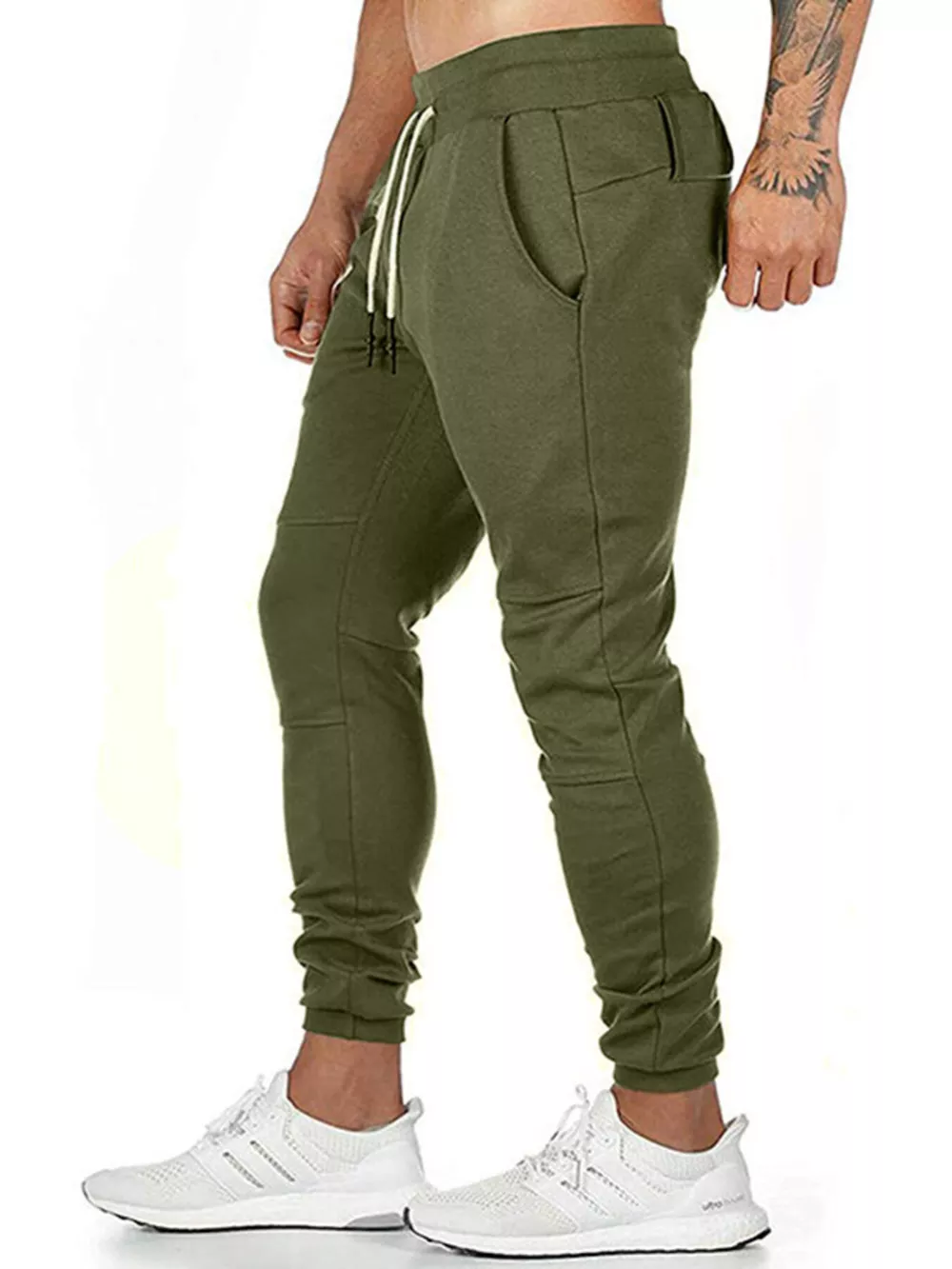 Men's Drawstring Slim Fit Joggers, image 8