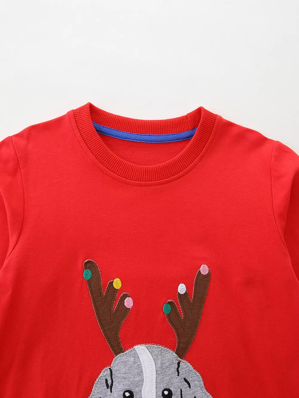 Children's Christmas Dog & Reindeer Round Neck Outfit Set, image 3