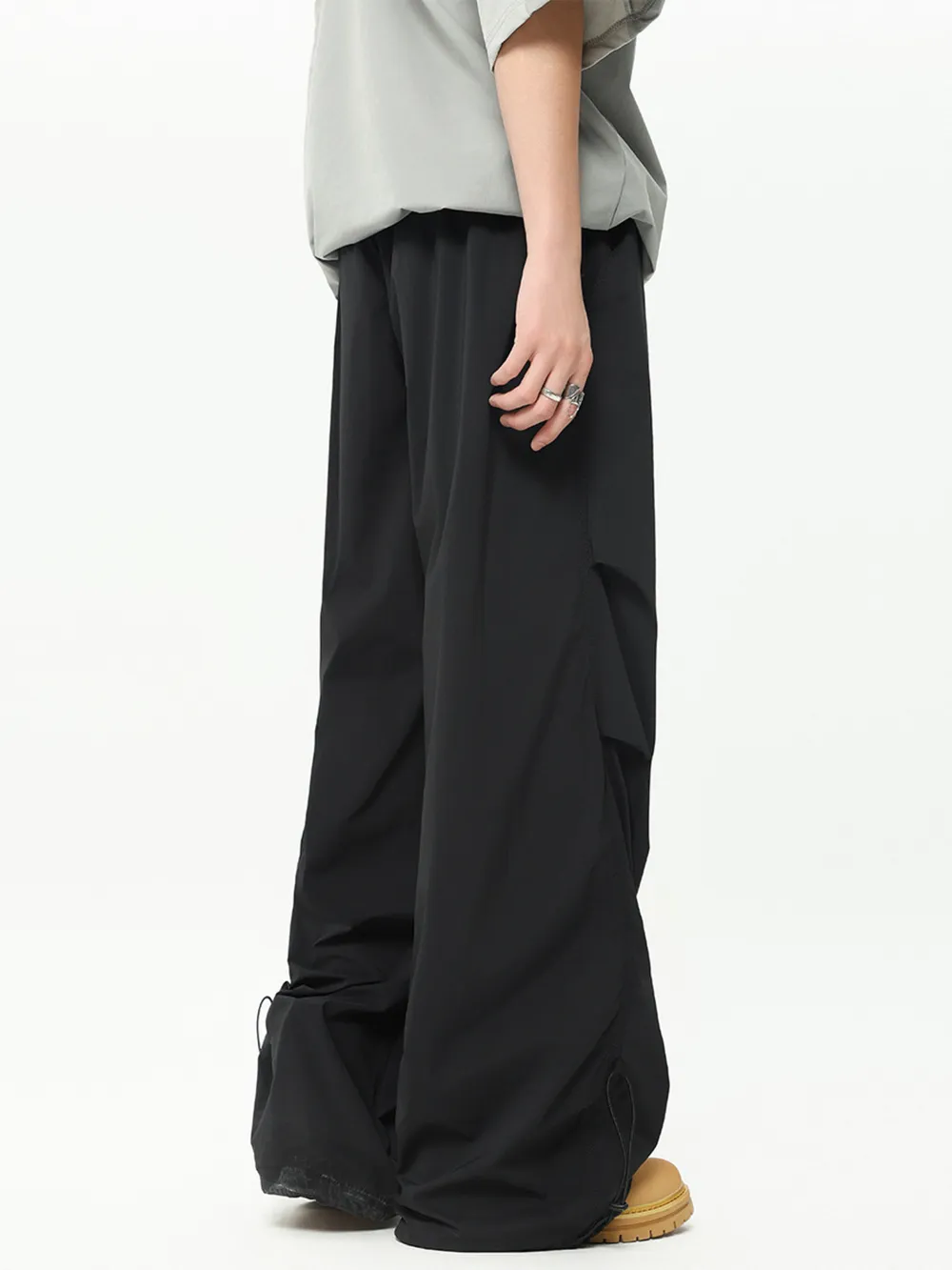 Men's Drawstring Loose Fit Pants, image 3