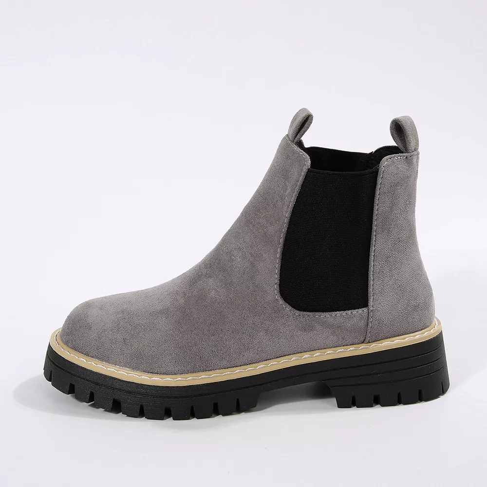 Round Toe Block Heels Boots, image 20
