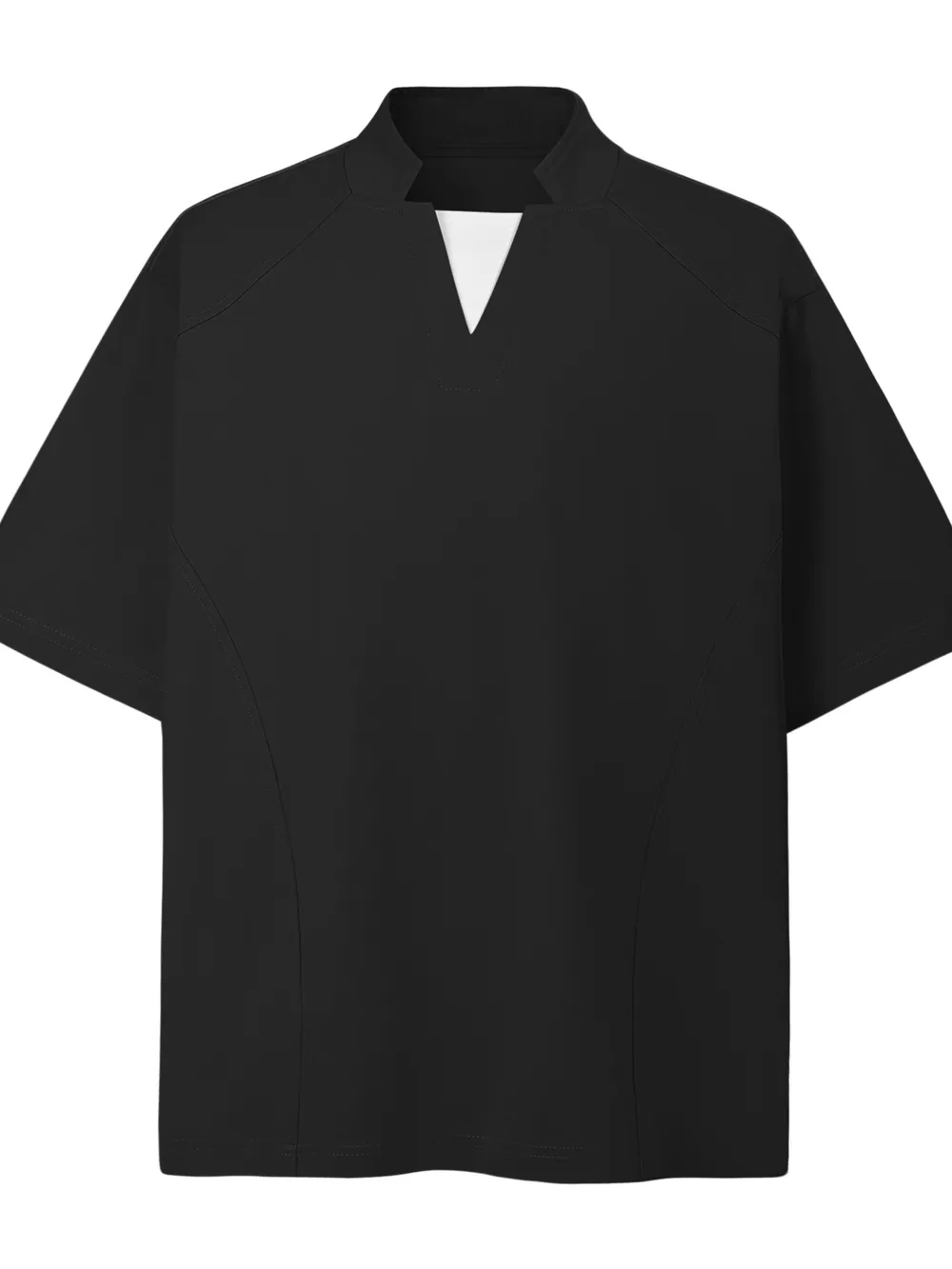 Men's Notched Long Sleeve Top