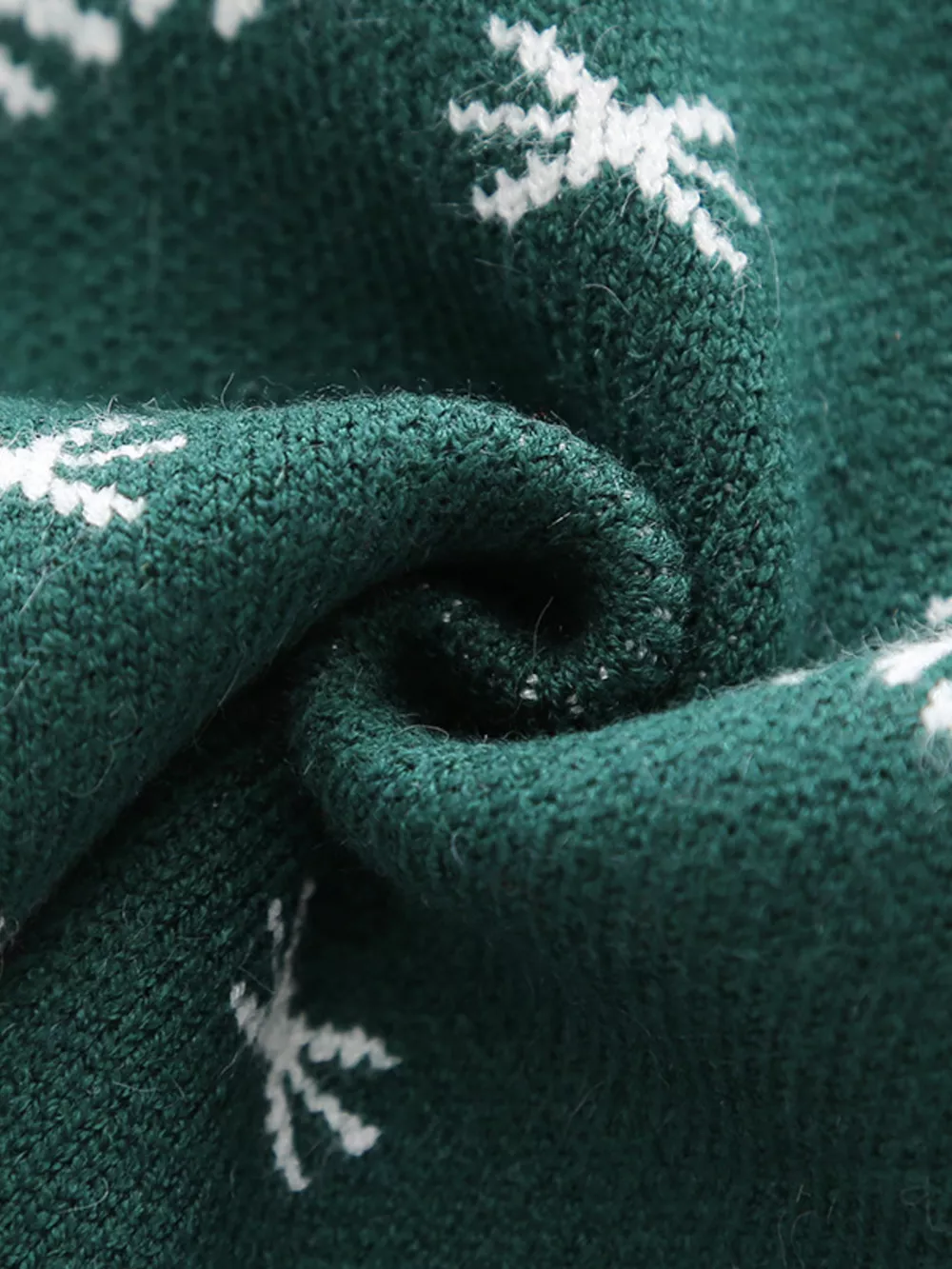 Children's Christmas Reindeer Snowflake Knitted Sweater, image 4