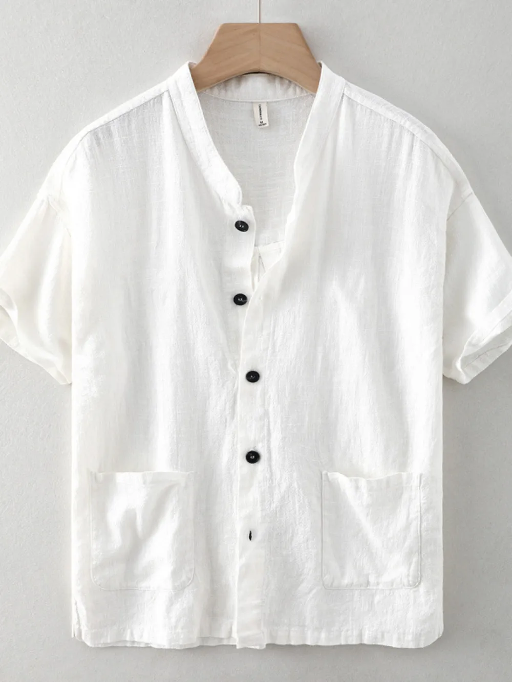 Men's Plus Size Button Up Short Sleeve Shirt, image 2