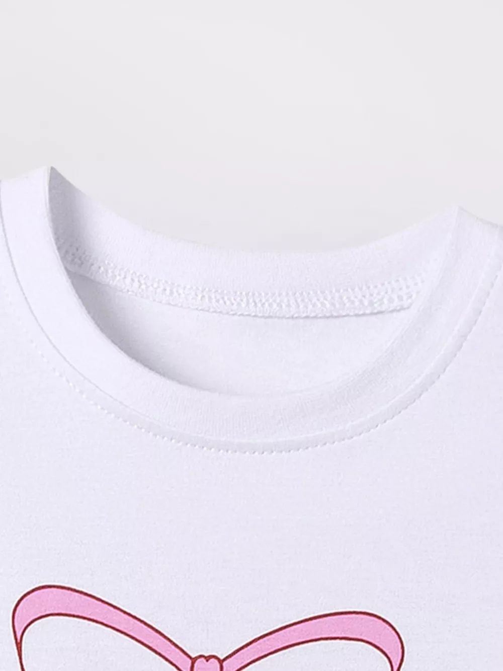 Children's Color Block Bow Short Sleeve Dress, image 5