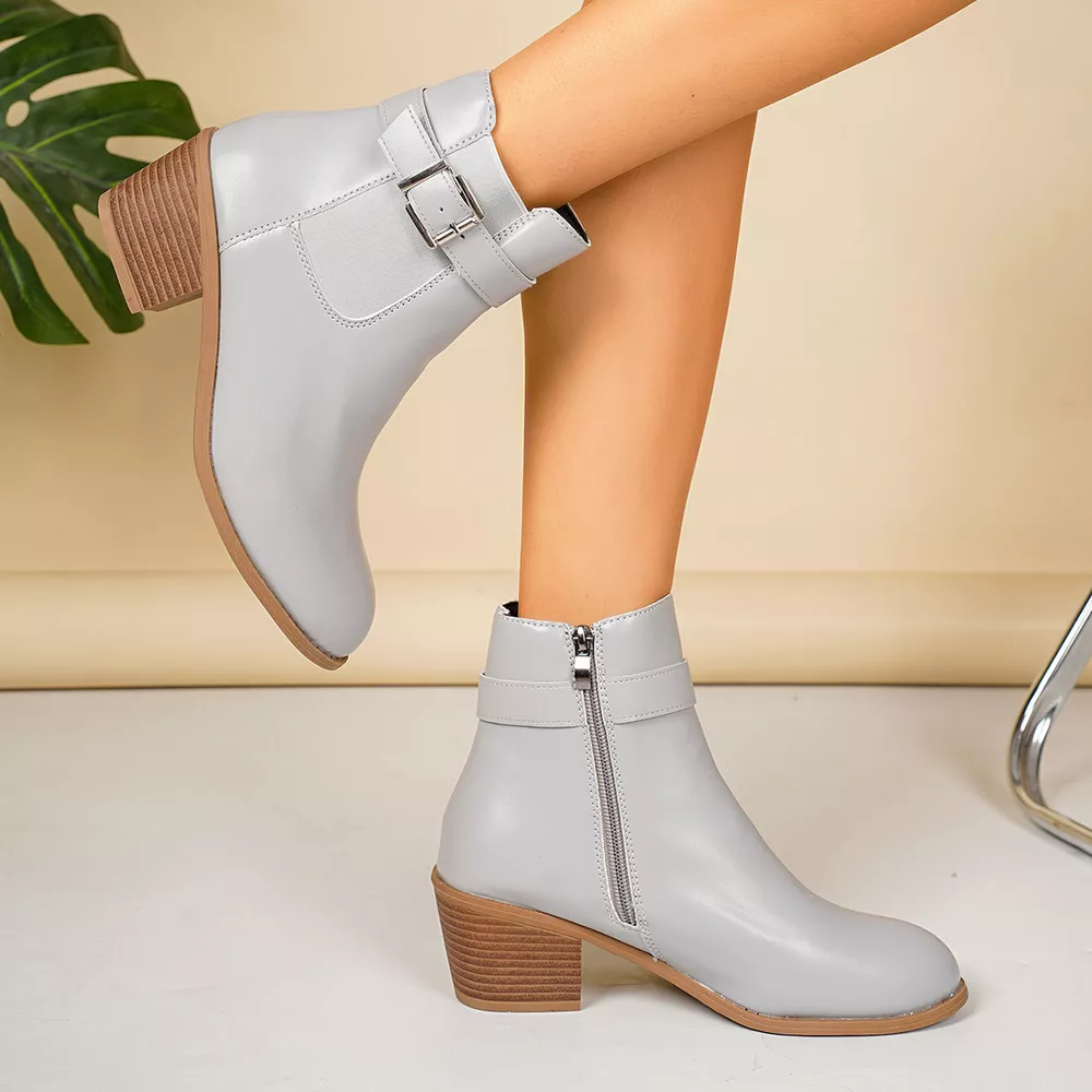 Point Toe Block Heels Boots, image 6
