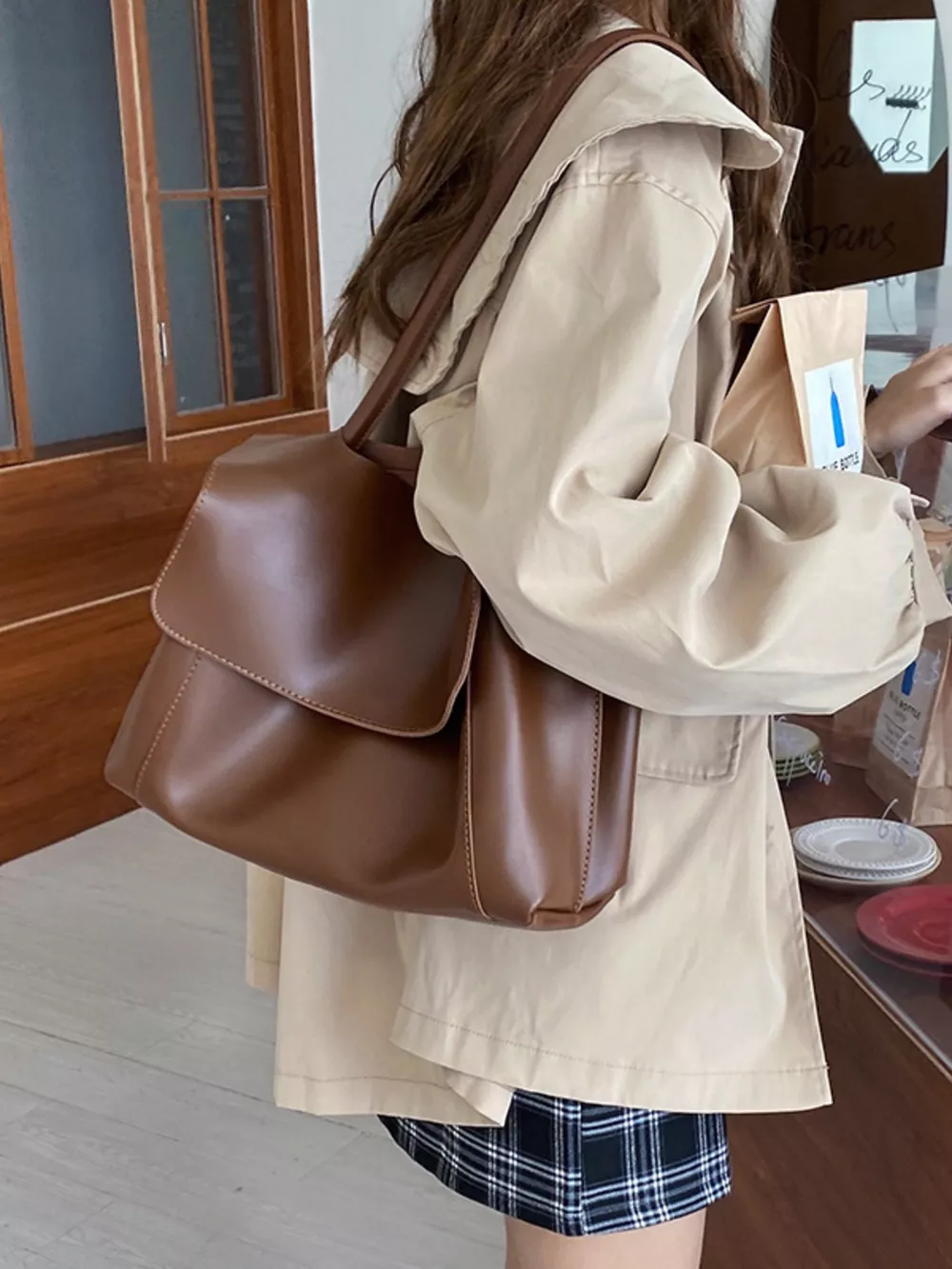 Flap Closure Crossbody Bag, image 7