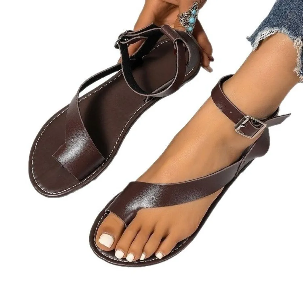 Toe Loop Flats Sandals, image 3