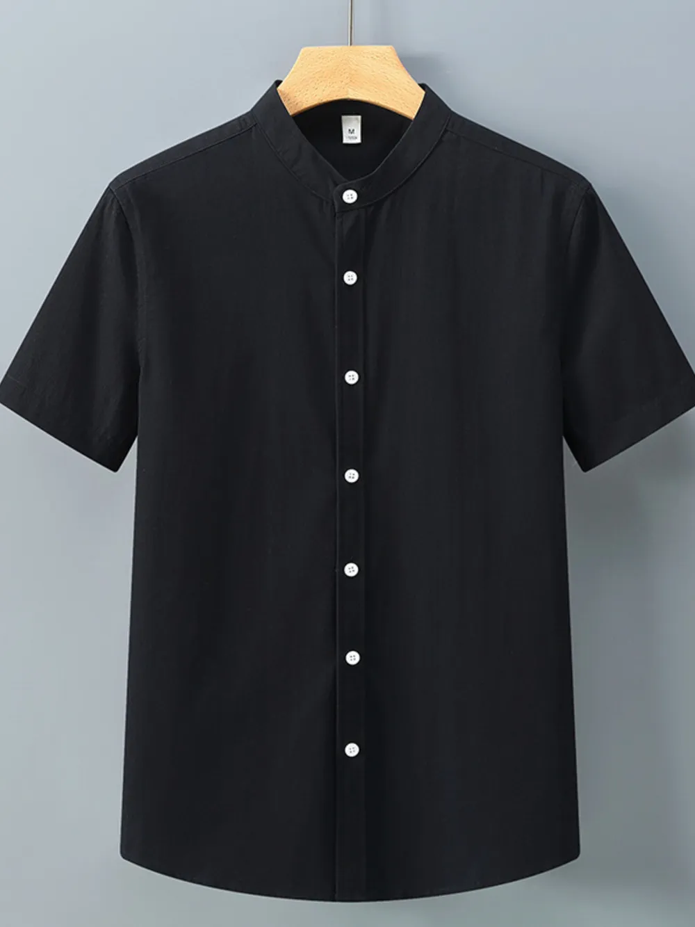 Men's Plus Size Button Up Short Sleeve Shirt, image 4