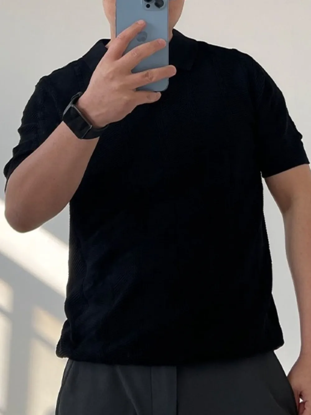 Men's Full Size Breathable Short Sleeve Polo Shirt Plus Size, image 2