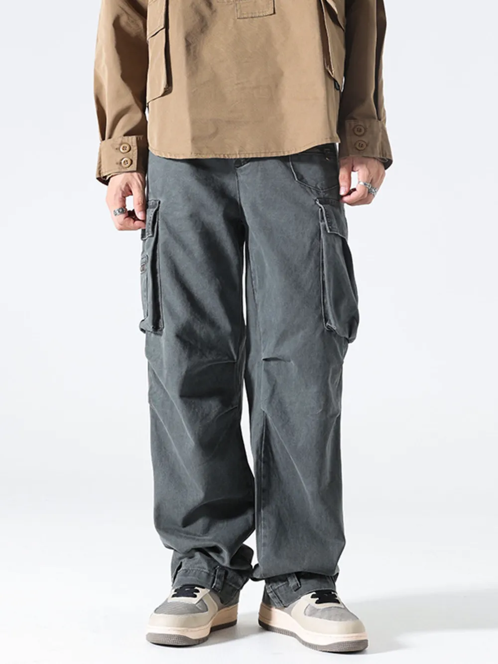 Men's Loose Fit Cargo Pants, image 2